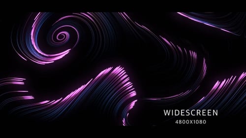 Dynamic Neon Glowing Particle Trails Abstract Background Loop