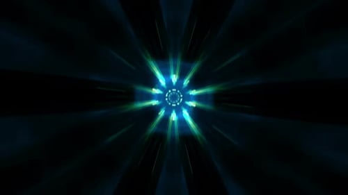 Abstract Circle Rays 04
