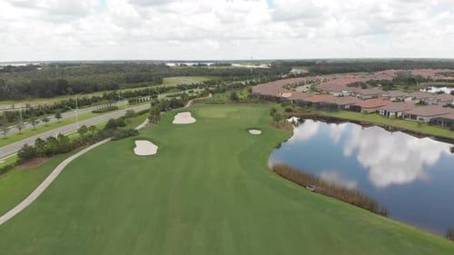 South Florida golf community lifestyle. Weeks of constant rain make the fairways lush green