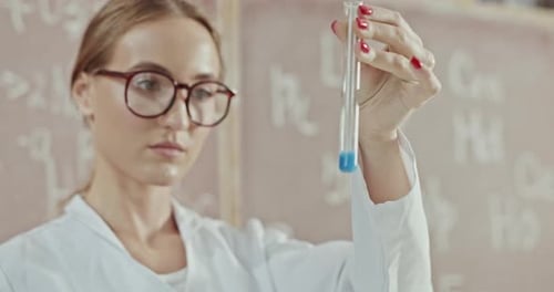 Young Laboratory Scientist Works in a Scientific Laboratory