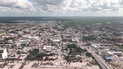 Puerto Progreso beach. Yucatan. Mexico.