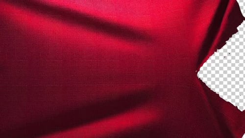 Red Cloth Tearing Opening