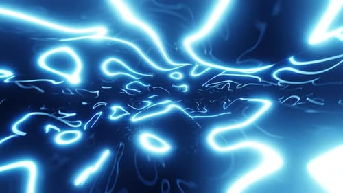Abstraktes blaues Licht VJ Loop 4K
