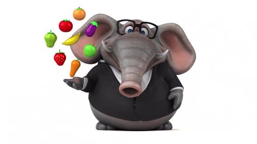 Lustiger Elefant - 3D-Animation