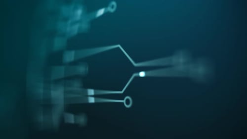 Création de voies de circuits imprimés, communication numérique conceptuelle ou réseau.