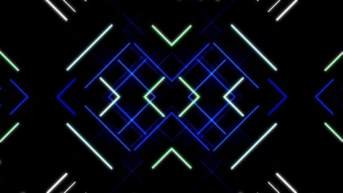 12 Neon Light Vj Loop Pack