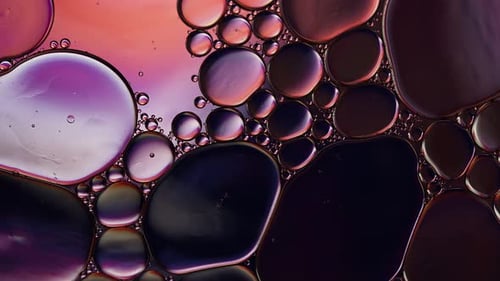 Abstract Oil and Water Macro Close Up