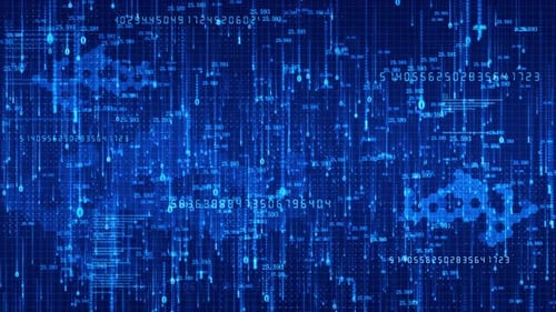 Contexte de la grille de la technologie de code binaire It Digital Stream