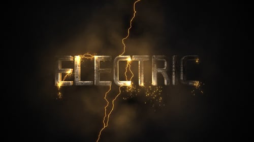 Dynamic Electric Energy Text Reveal Stinger