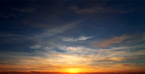 Beautiful Sunset Sky Time Lapse