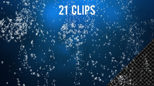 Unterwasser-Luftblasen-Set — 21 Clips