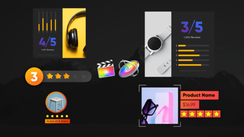 Animated Product Rating and Review Elements Template