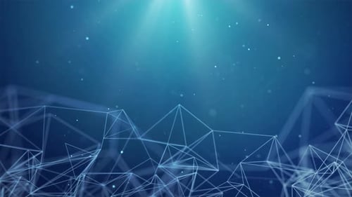 Futuristic Digital Network Plexus Animated Background