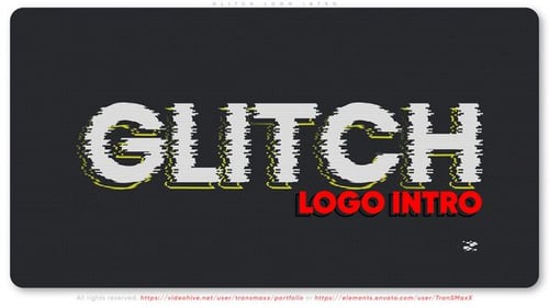 Glitch Logo Intro