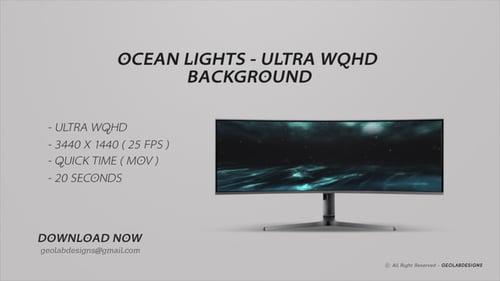 Ocean Lights - Ultra WQHD Background