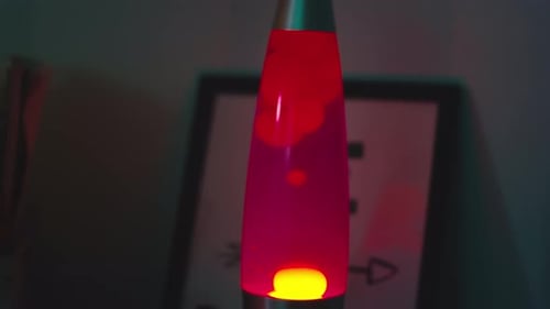 Lava Lamp During Home Rock Concert