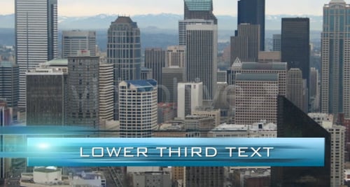 Modern Lower Third Text Reveal for Broadcasts
