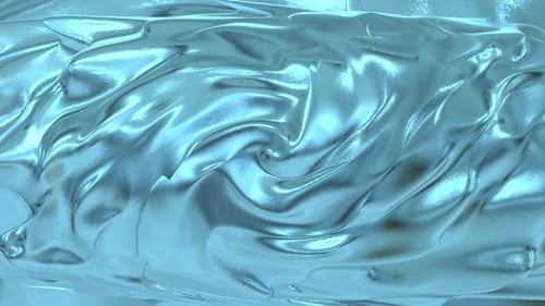Abstract Fluid Metallic Wavy Background Animation