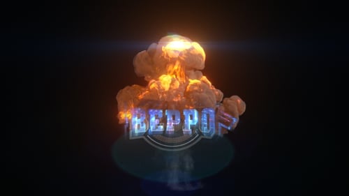 Powerful Explosion Glitch Logo Reveal Opener