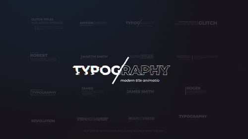 Modern Glitch Titles & Lower Thirds For Premiere Pro