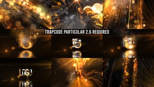 Glowing Particals Logo Reveal 36 : Golden Particals 12