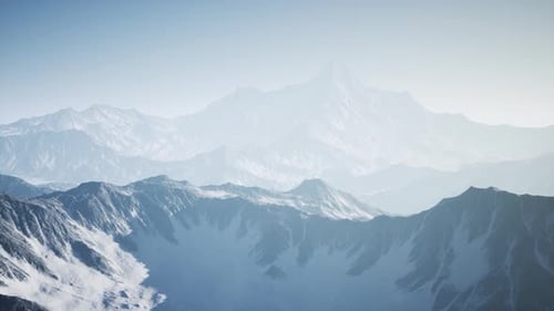 Montañas de los Alpes desde el aire