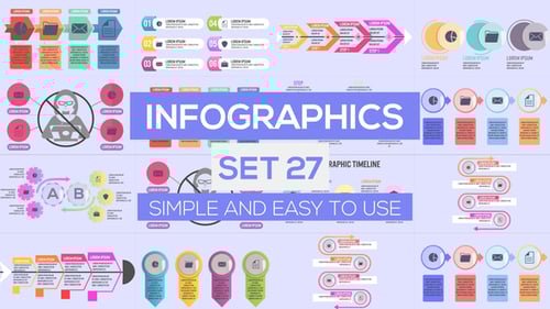 Modern Animated Infographics Pack for Business Presentations and Data Visualization