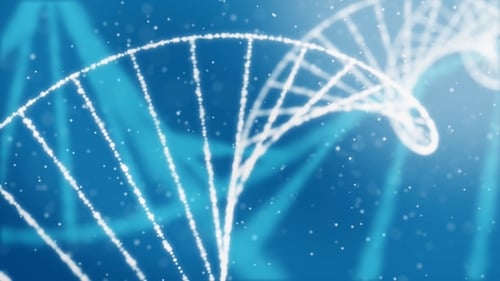 Abstrakte DNA Strand