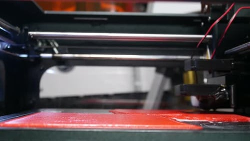3D Printer Creating Object Layer by Layer