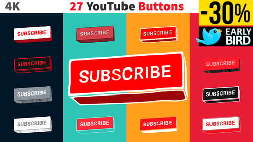 Boutons d'abonnement YouTube