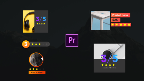 Modern Star Rating and Product Review Motion Graphics