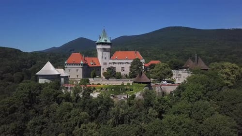 Aerial View of Smolenice Castle, Slovakia