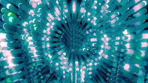 Abstract Glowing Colorful Particles Loop V4