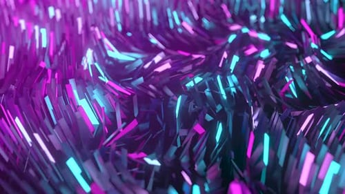 Abstract Background of Thousands of Rectangles Creating a Wave Surface