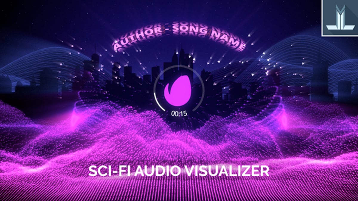Dynamic Audio Reactive Music Visualizer with Particle Waves, Product ...