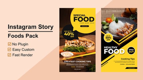 Dynamic Instagram Story Template for Food Promotions