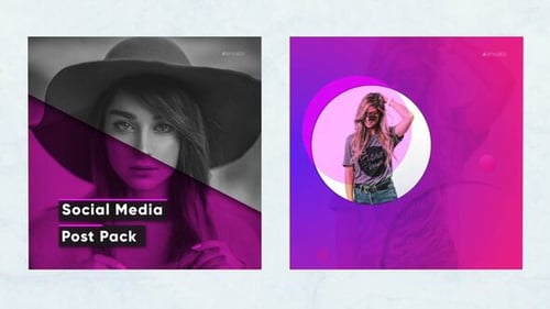 Instagram media posts pack v.1