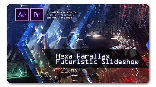 Hexa Parallax | Futuristic Slideshow