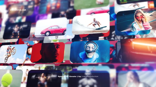 Photo Wall Intro Logo Reveal