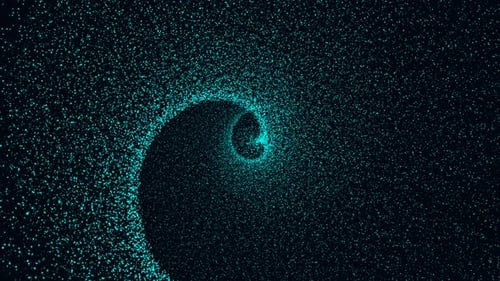 Blue Particles Animation 4K