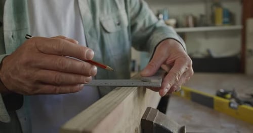 Man doing DIY at home