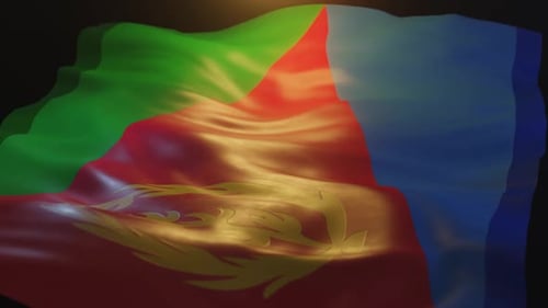 Realistic Waving Flag Animation for Corporate or National Identity