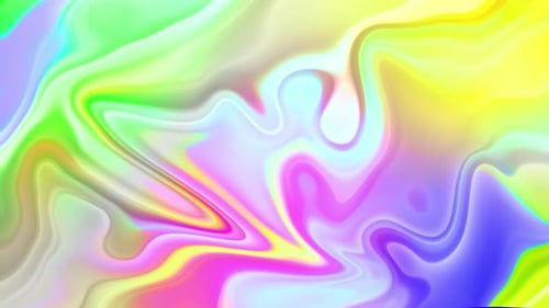 Vibrant Abstract Fluid Color Swirl Animation Loop