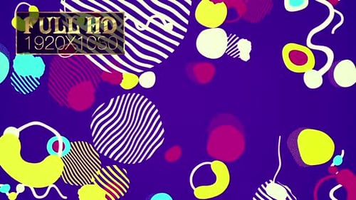 Colorful Abstract Fluid Shapes Motion Background