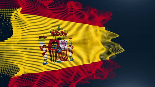 Spain Particle Flag