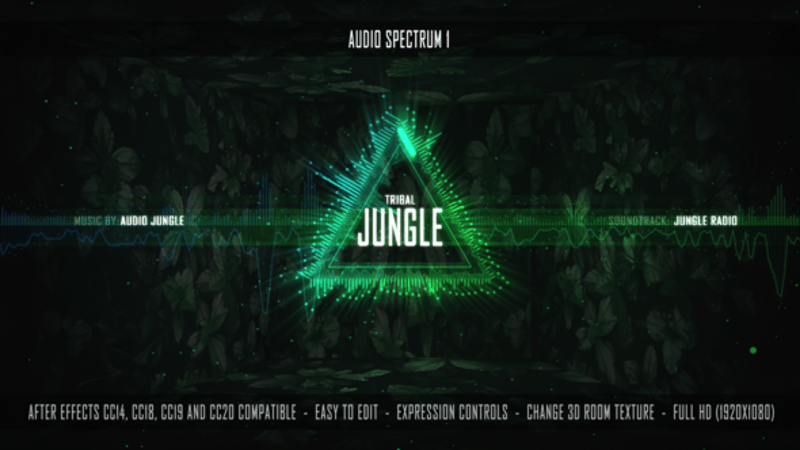 Audio Spectrum Visualizer Video Templates for Music & Podcasts - Envato