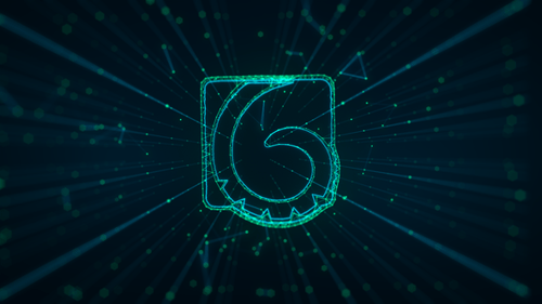 Dynamic Plexus Glitch Logo Stinger