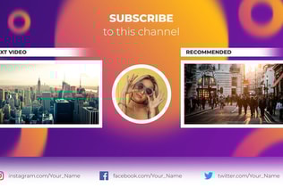 YouTube End Screen Set 2