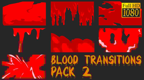 Horror Blood Dripping Transitions Pack