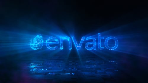 Neon Digital Game Logo